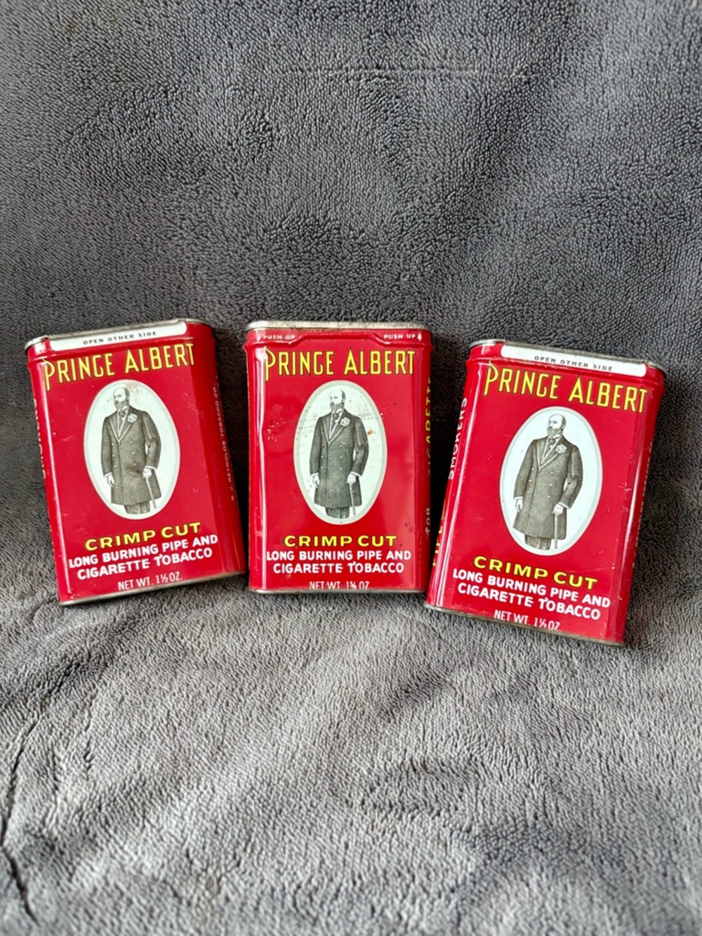 Set of 3 Prince Albert Tobacco Tins